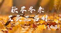 【健康/艾灸】秋盡冬來(lái)，艾灸正當(dāng)時(shí)——解鎖季節(jié)交替的養(yǎng)生密碼！
